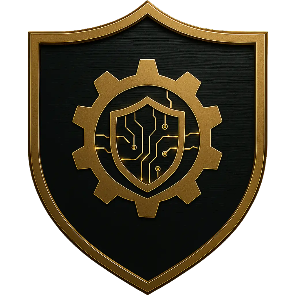 Blason Cybersécurité Blason rpésentatif du service d'accompagnement en Cybersécurité pour les entreprises toulousaine - Perceval Investigations