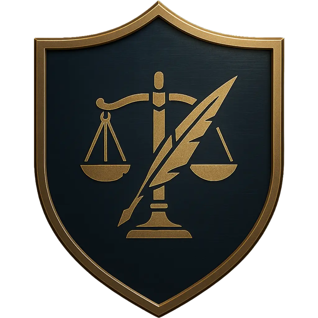 Blason Rapport judiciable Particuliers Icône illustrant le service de Rapport judiciable Particuliers à Toulouse - Perceval Investigations