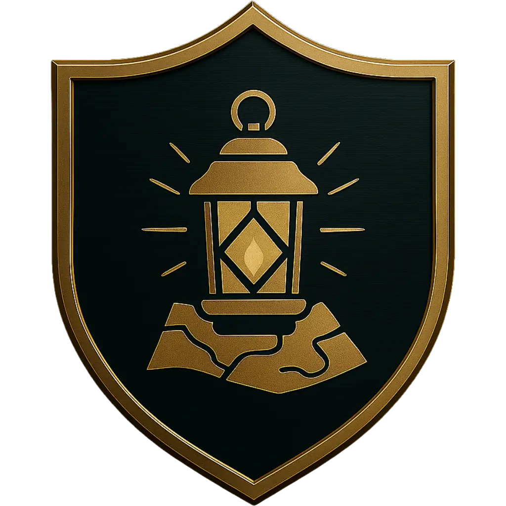 Blason Recherche de personnes disparues Blason pour illustrer le service de Recherche de personnes disparues en Occitanie et en France - Perceval Investigations